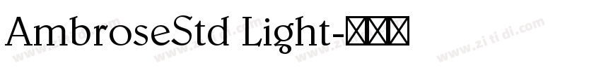 AmbroseStd Light字体转换